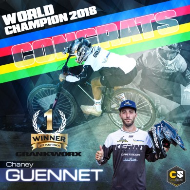 Chaney Guennet champion du monde de Crankwork PUMPTRACK VTT